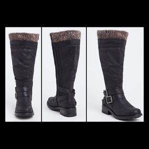 Torrid Sweater Top Knee High Boots 11.5 Wide